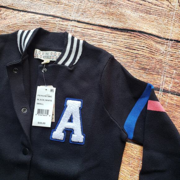 Pink Republic Varsity Letterman Sweater - Picture 2 of 5